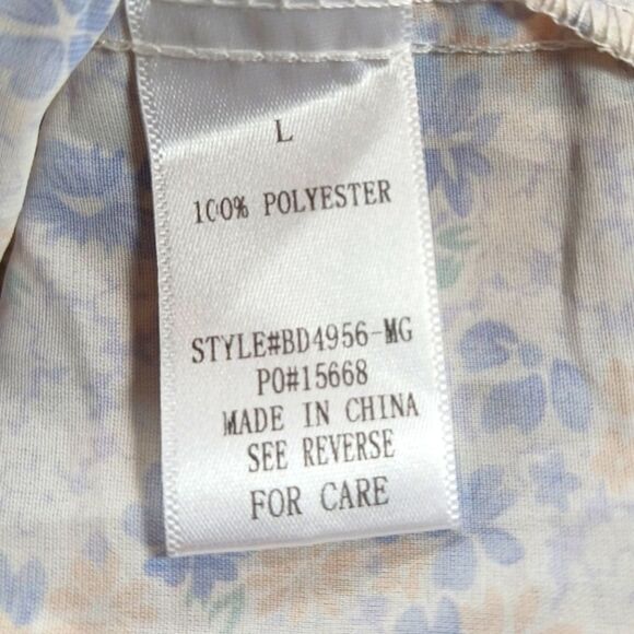 Magnolia Boutique Floral Babydoll Dress. Women's Large. Peekaboo Tie Front...... - Picture 5 of 11